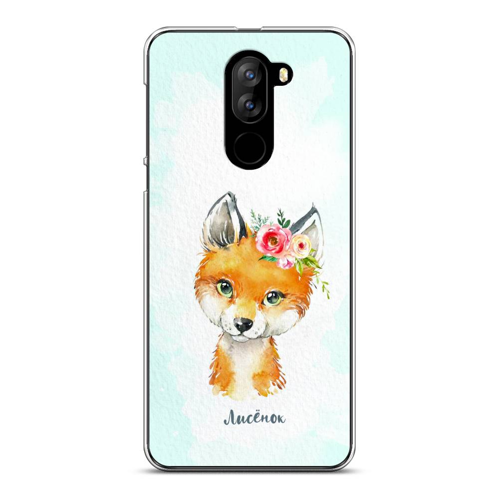 

Чехол на Doogee X60L "Мой лисёнок", Голубой;оранжевый, 220550-1