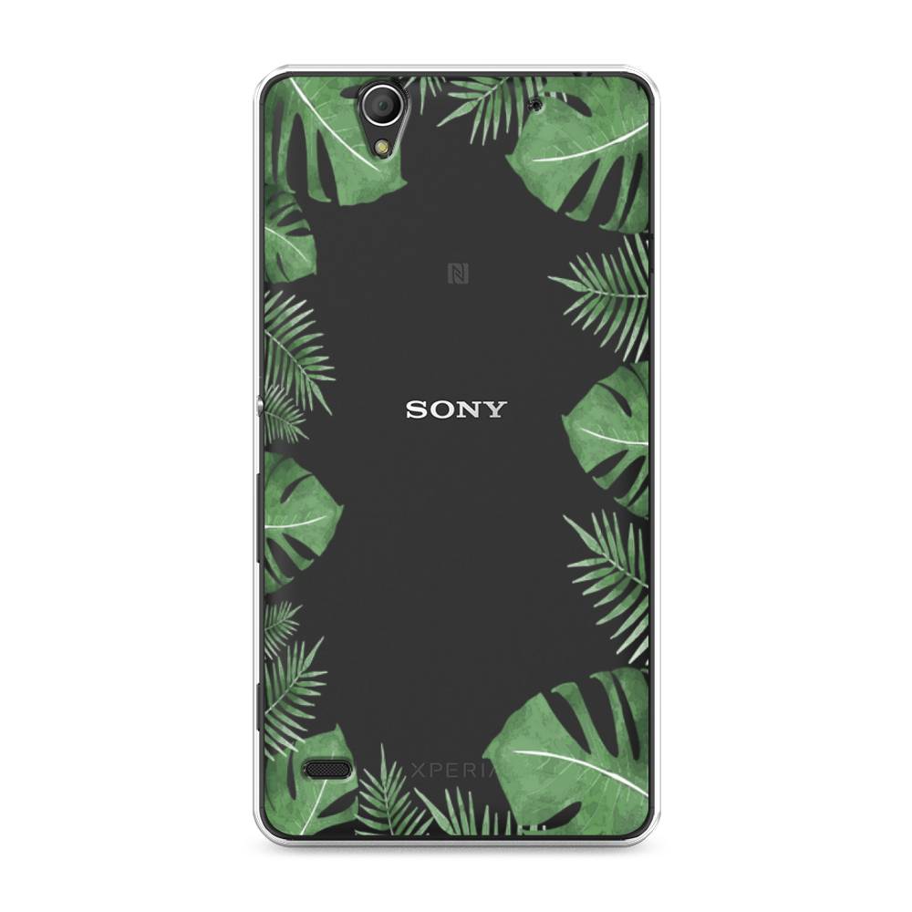 

Чехол Awog на Sony Xperia C4 "Листья папоротника рамка", Разноцветный, 52650-8