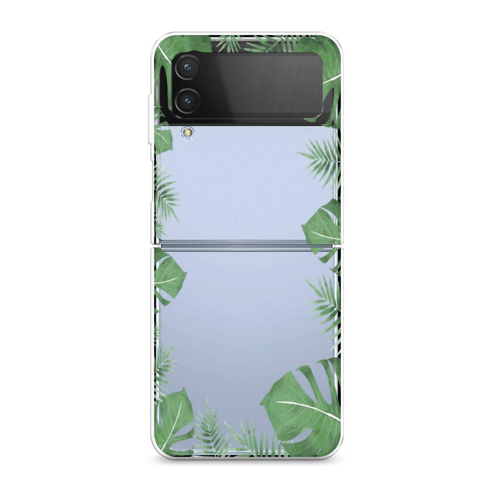 

Чехол Awog на Samsung Galaxy Z Flip 4 / Самсунг Z Flip 4 "Листья папоротника рамка", Разноцветный, 2106650-8
