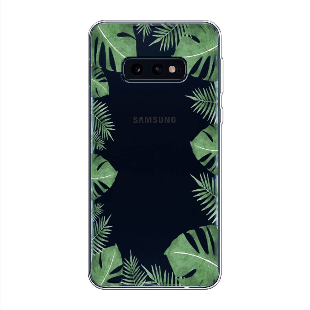 

Чехол Awog на Samsung Galaxy S10E "Листья папоротника рамка", Разноцветный, 27250-8