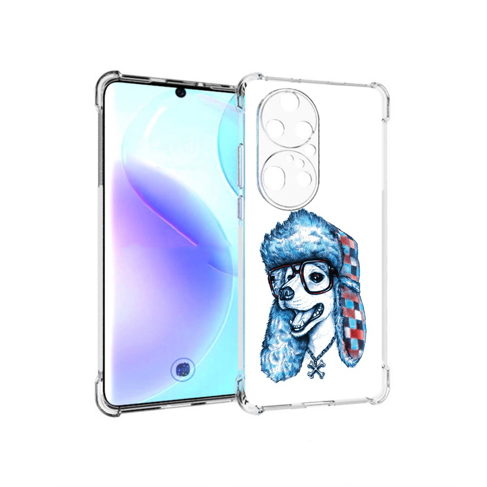 Чехол MyPads Tocco для Huawei P50 Pro зимний пес