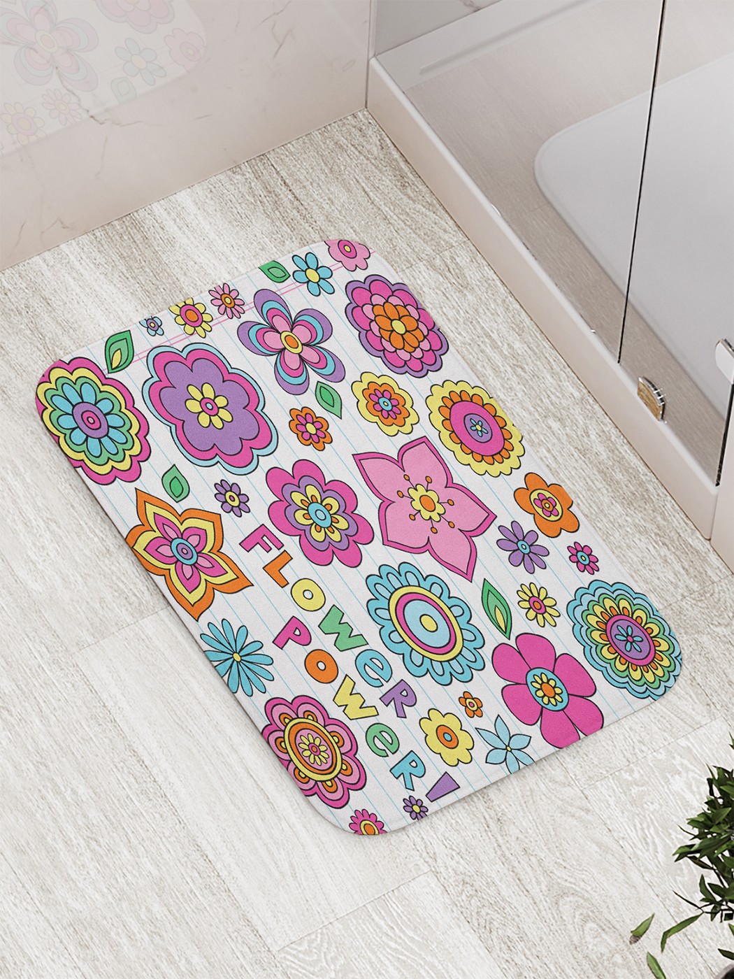 

Коврик противоскользящий для ванной, сауны, бассейна, 77х52 см bath_84697 JoyArty