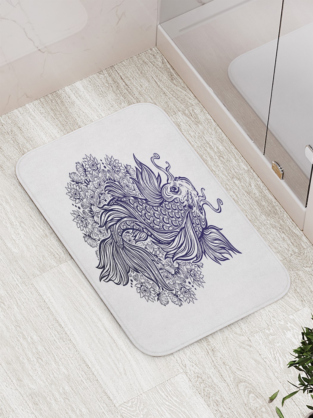 

Коврик противоскользящий для ванной, сауны, бассейна, 77х52 см bath_84634 JoyArty