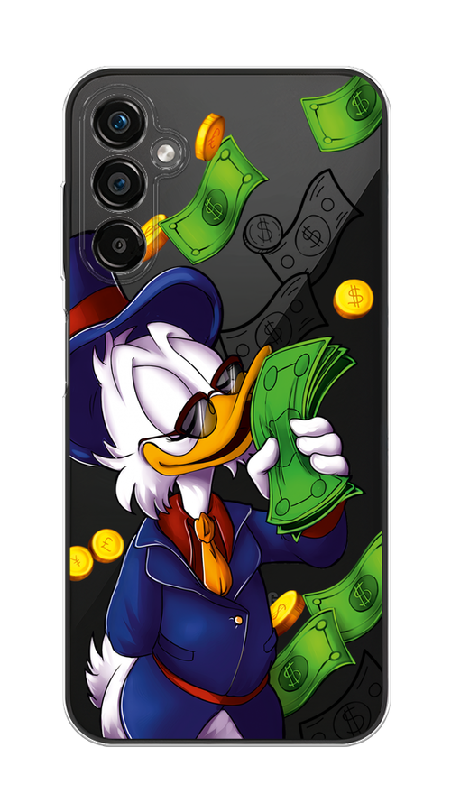 

Чехол на Samsung Galaxy A25 5G "Scrooge McDuck with Money", Синий;зеленый;белый, 2108550-6