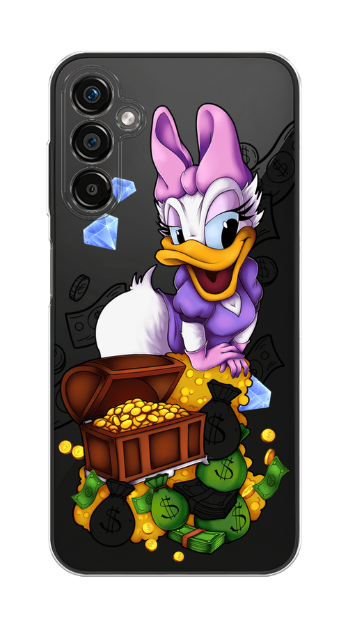 

Чехол на Samsung Galaxy A25 5G "Rich Daisy Duck", Коричневый;белый;фиолетовый, 2108550-6