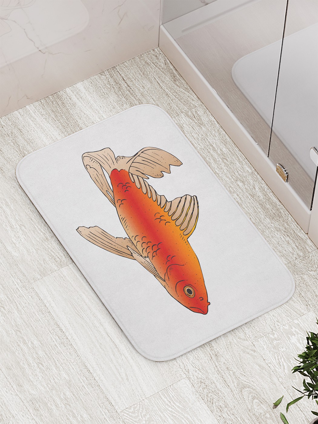 

Коврик противоскользящий для ванной, сауны, бассейна, 77х52 см bath_84611 JoyArty