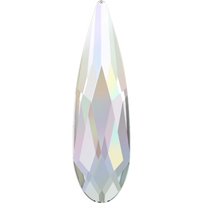 

Кристаллы Swarovski AB 10*2,8 мм 9 шт в пакете перламутр