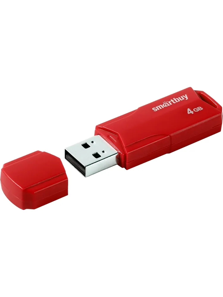 

Флешка SmartBuy 4GB CLUE Red (SB4GBCLU-R)