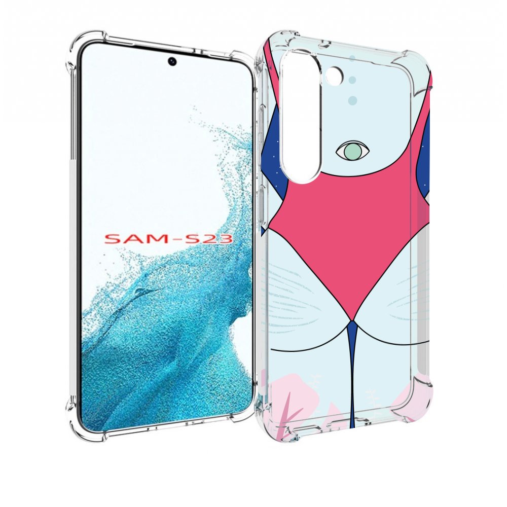 

Чехол MyPads девушка-с-глазом-на-спине для Samsung Galaxy S23, Прозрачный, Tocco