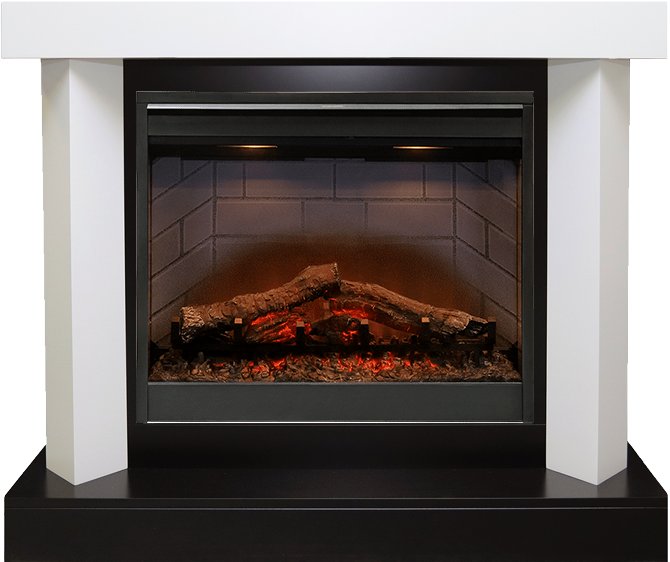 

Каминокомплект Vancouver - Фактурный белый с очагом Symphony 26'' DF2608-INT