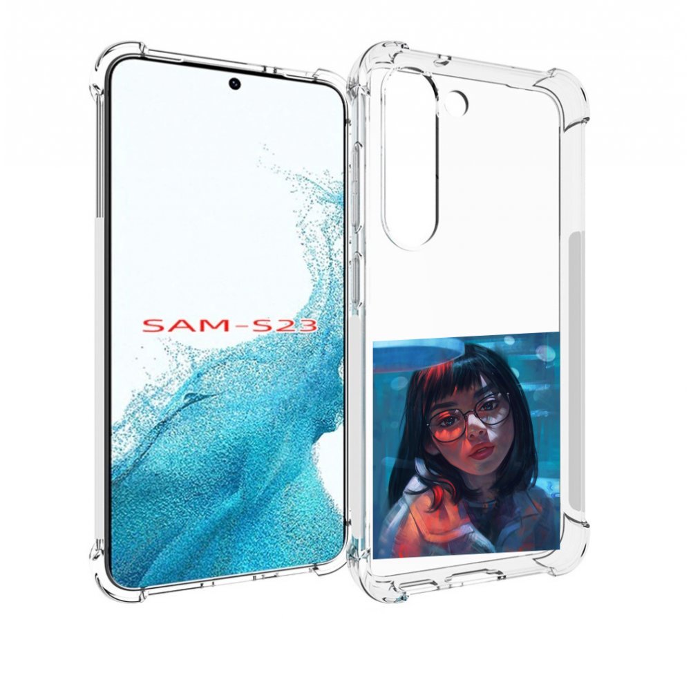 

Чехол MyPads девушка-под-красным-светом для Samsung Galaxy S23, Прозрачный, Tocco