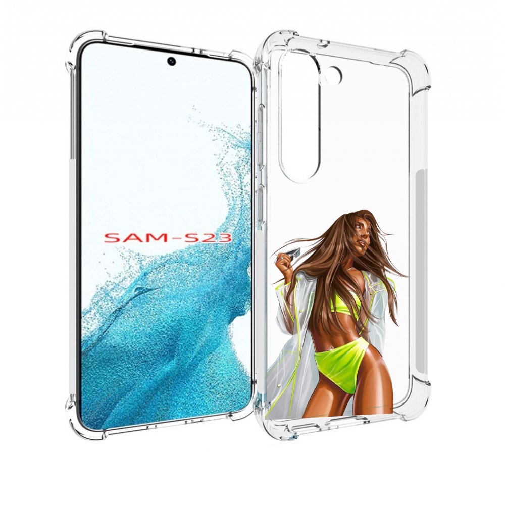 

Чехол MyPads девушка-модель-мулатка для Samsung Galaxy S23, Прозрачный, Tocco