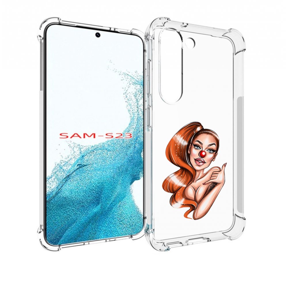 

Чехол MyPads девушка-клоун для Samsung Galaxy S23, Прозрачный, Tocco