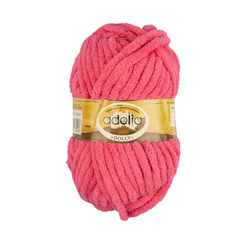 

Пряжа Adelia Dolly №23 коралловый, Dolly