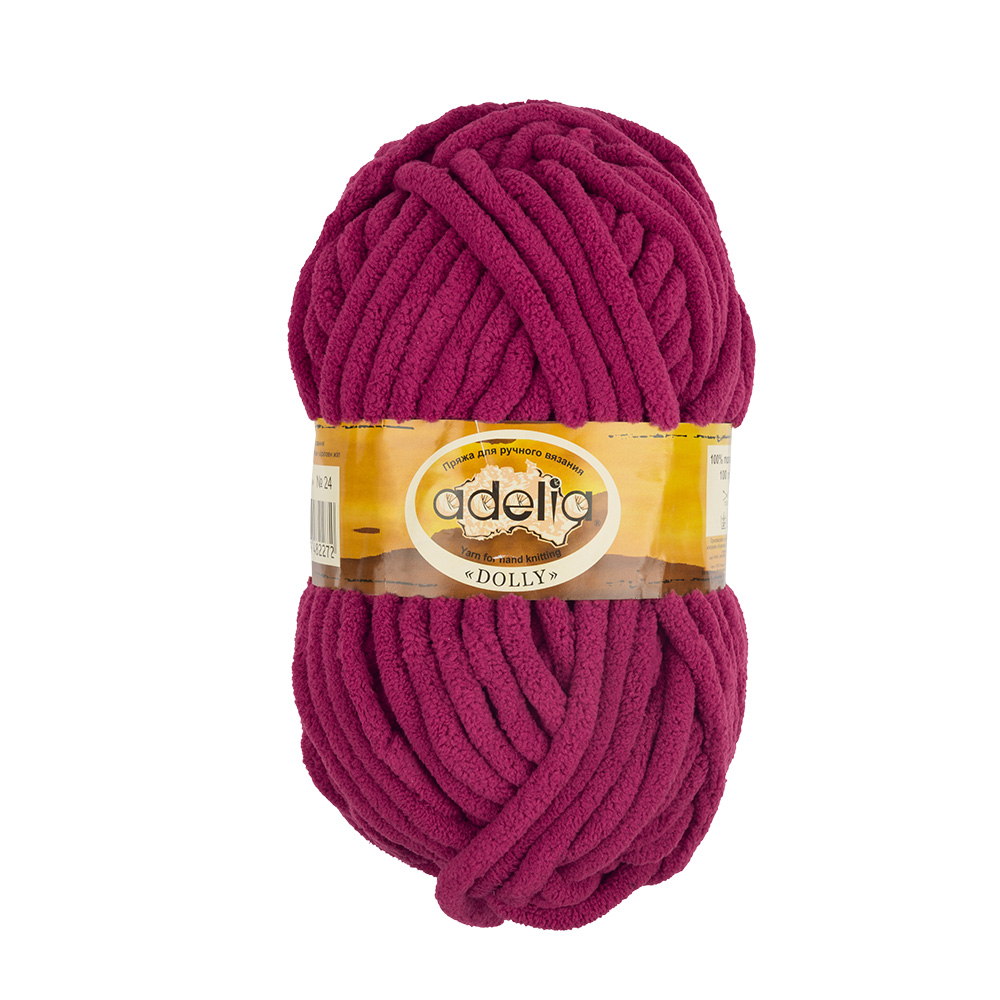 

Пряжа Adelia Dolly №24 бордовый, Dolly