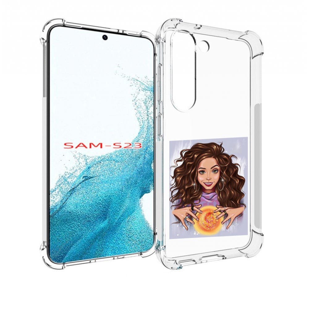 

Чехол MyPads девушка-волшебница для Samsung Galaxy S23, Прозрачный, Tocco