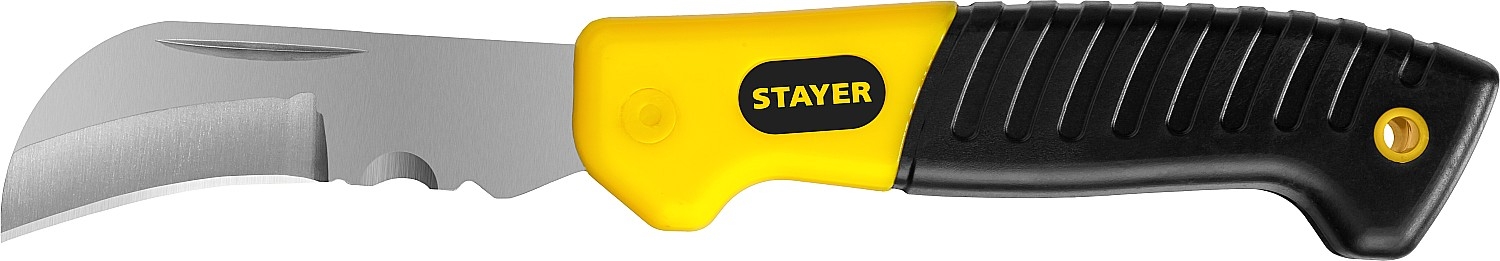 

SK-С нож монтерский, складной, изогнутое лезвие, STAYER Professional