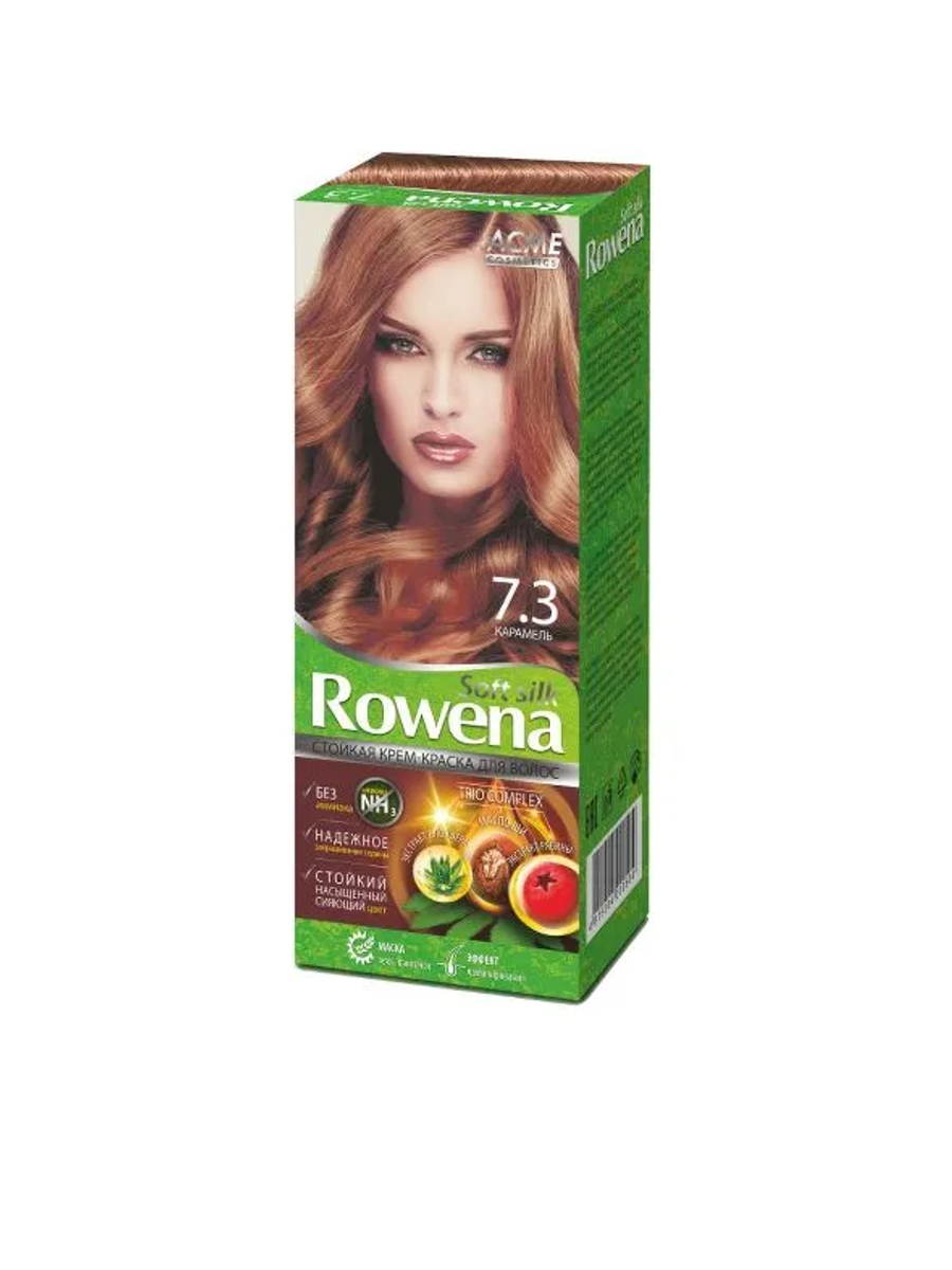 Крем-краска для волос Rowena soft silk стойкая тон 7.3 карамель гольфы mediven forte с открытым носком 3 класс 331 medi 5 карамель малая