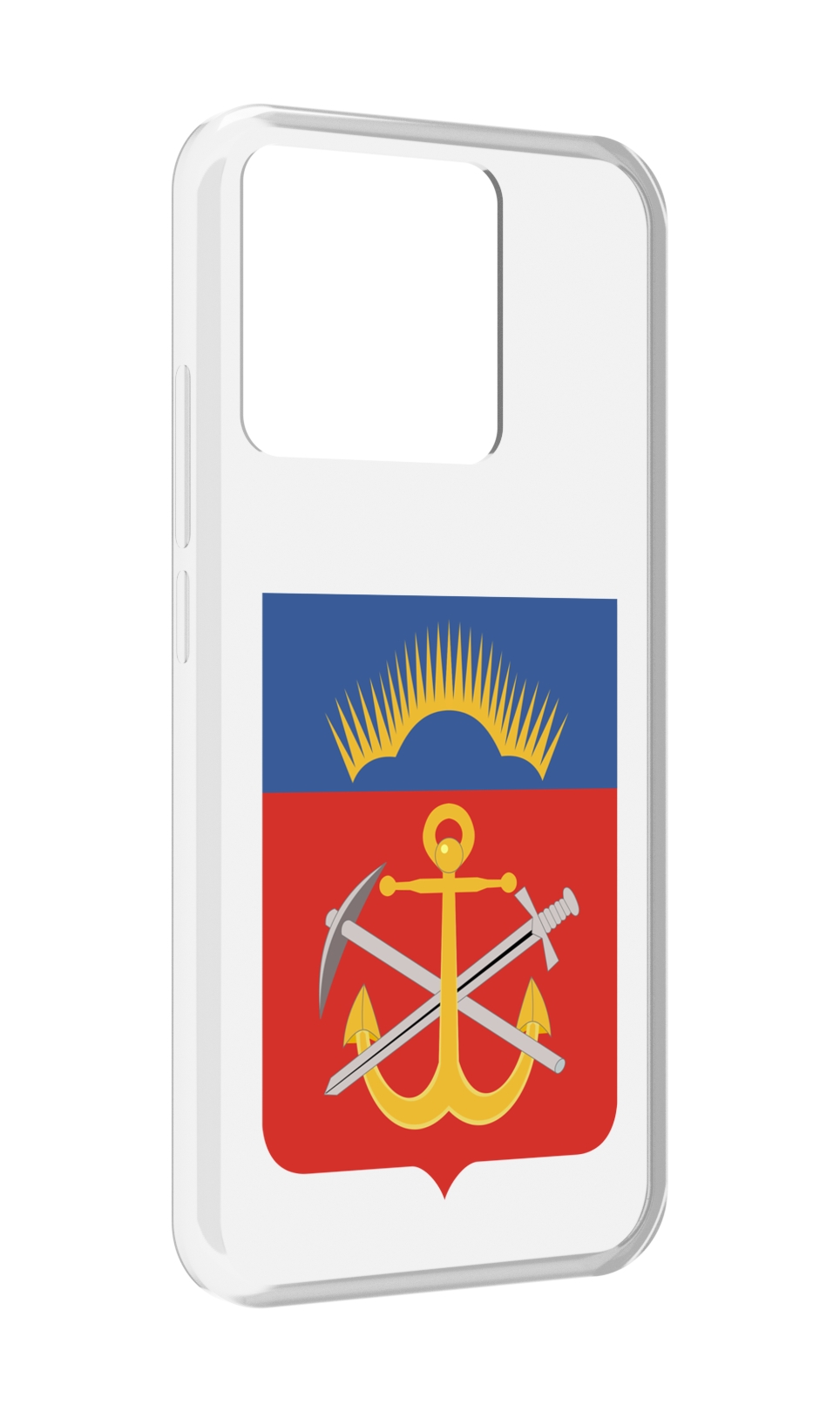 

Чехол MyPads Tocco для Xiaomi Redmi 10A герб-мурманская-область, Прозрачный, Tocco