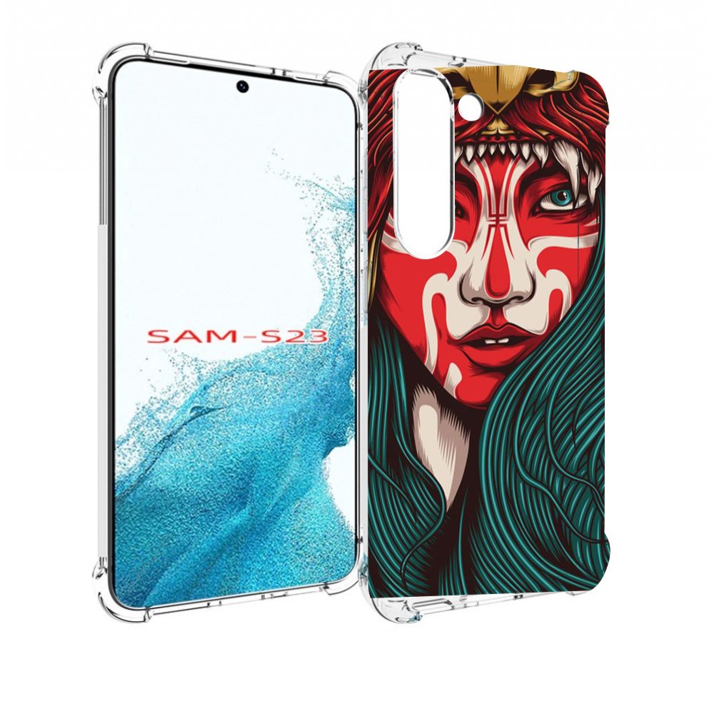 

Чехол MyPads девушка-в-маскировке для Samsung Galaxy S23, Прозрачный, Tocco