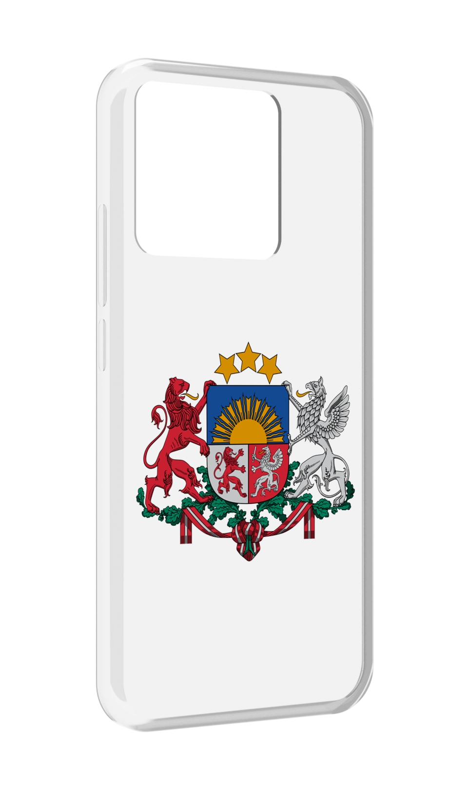 

Чехол MyPads Tocco для Xiaomi Redmi 10A герб-латвии, Прозрачный, Tocco
