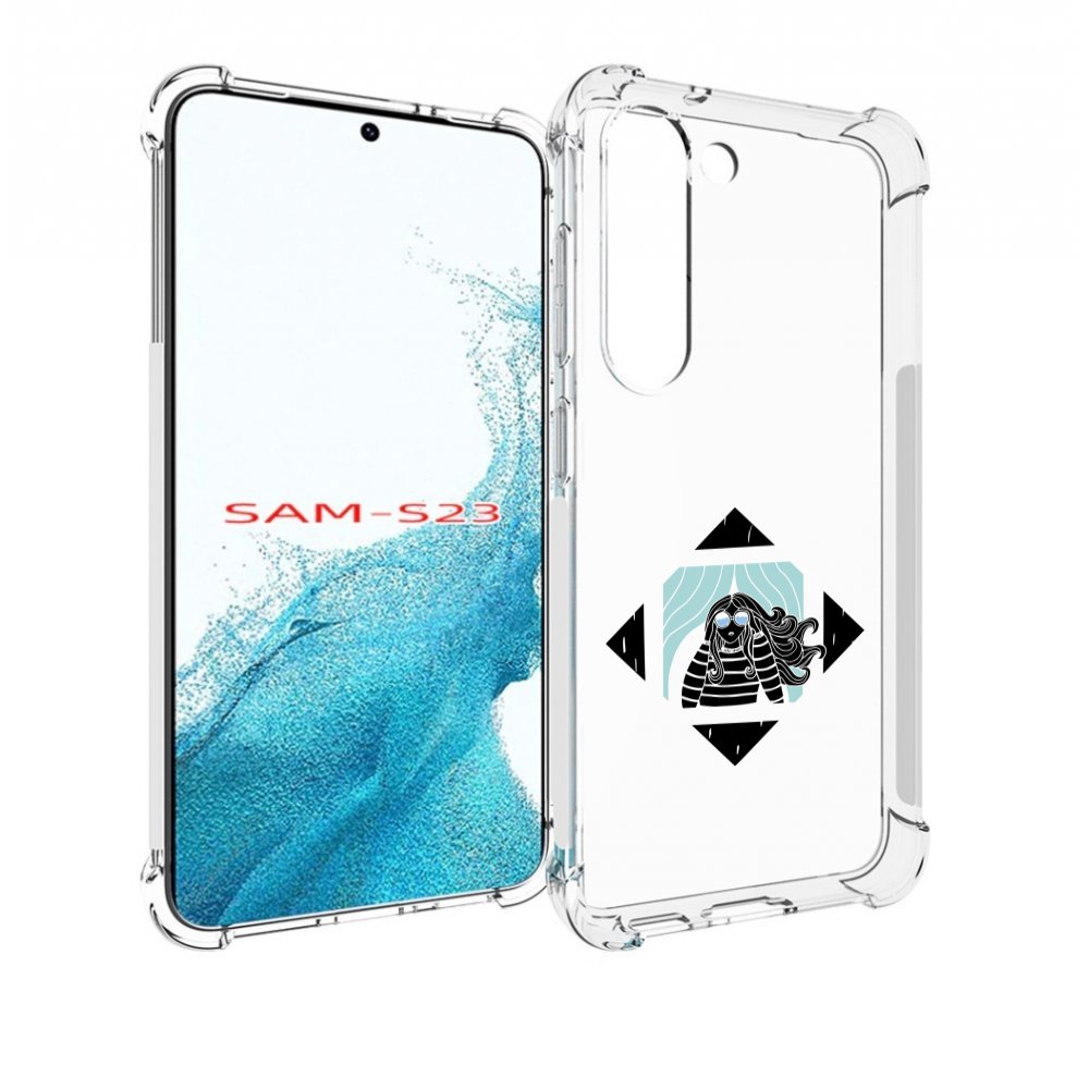 

Чехол MyPads девушка-в-квадратике для Samsung Galaxy S23, Прозрачный, Tocco