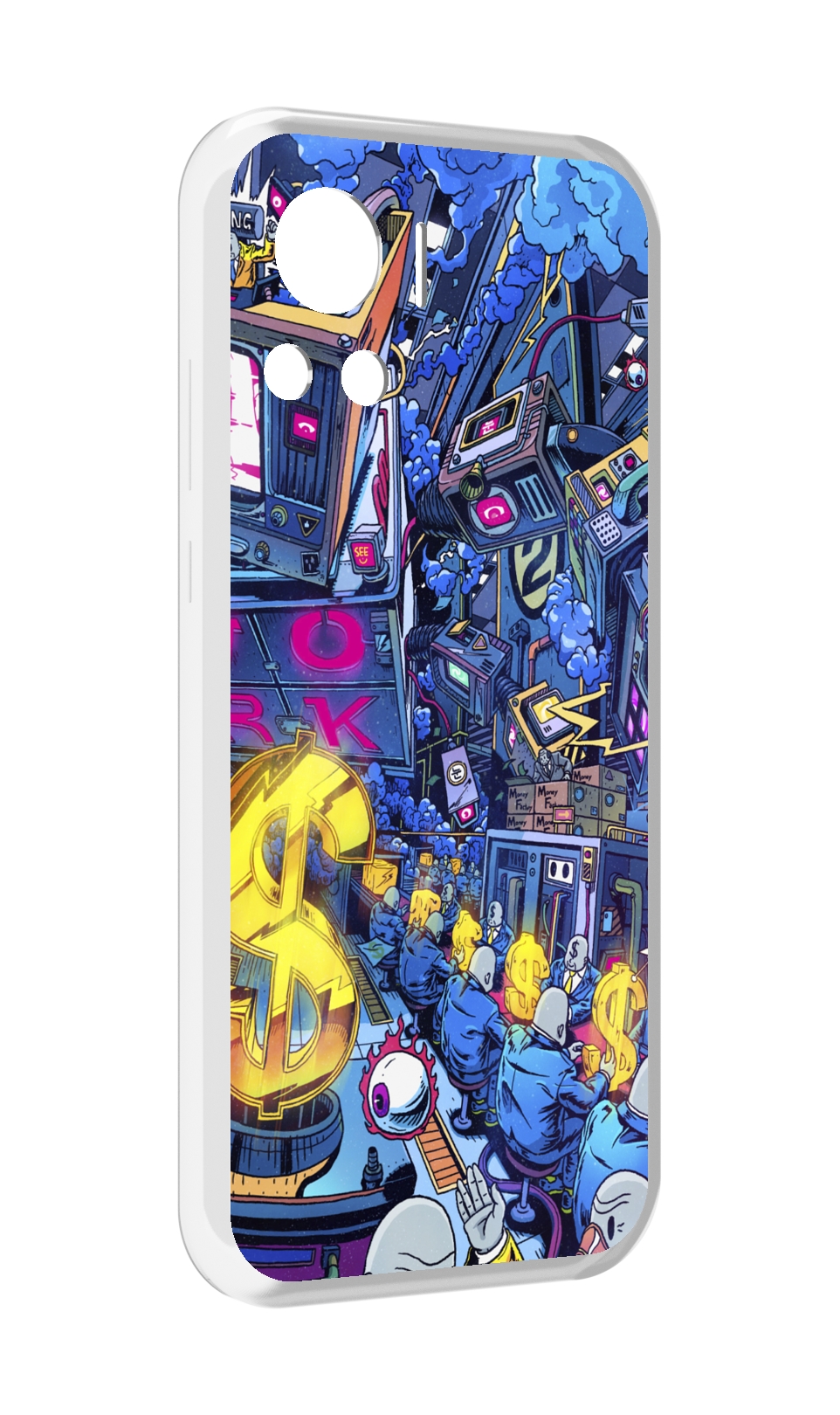 

Чехол MyPads футуристичная картинка для Motorola Edge 30 Ultra, Прозрачный, Tocco