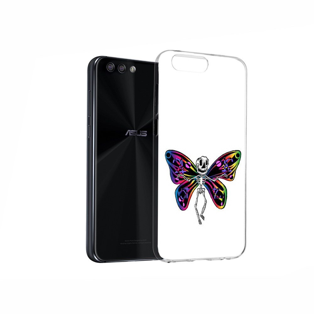 

Чехол MyPads Tocco для Asus ZenFone 4 эффект бабочки, Прозрачный, Tocco