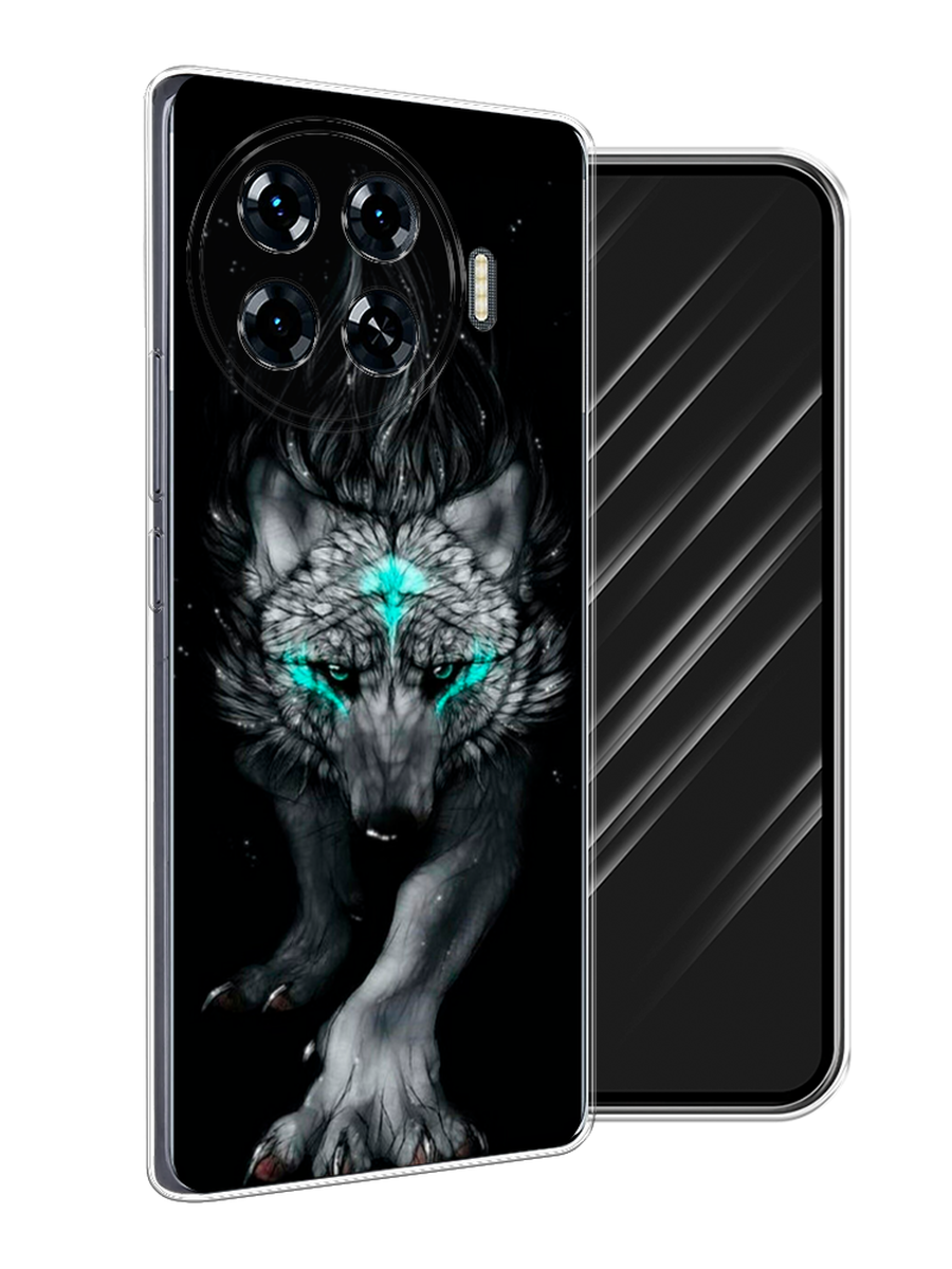 

Чехол Awog на Tecno Spark 20 Pro Plus "Волшебный волк", Черный;серый, 305050-1