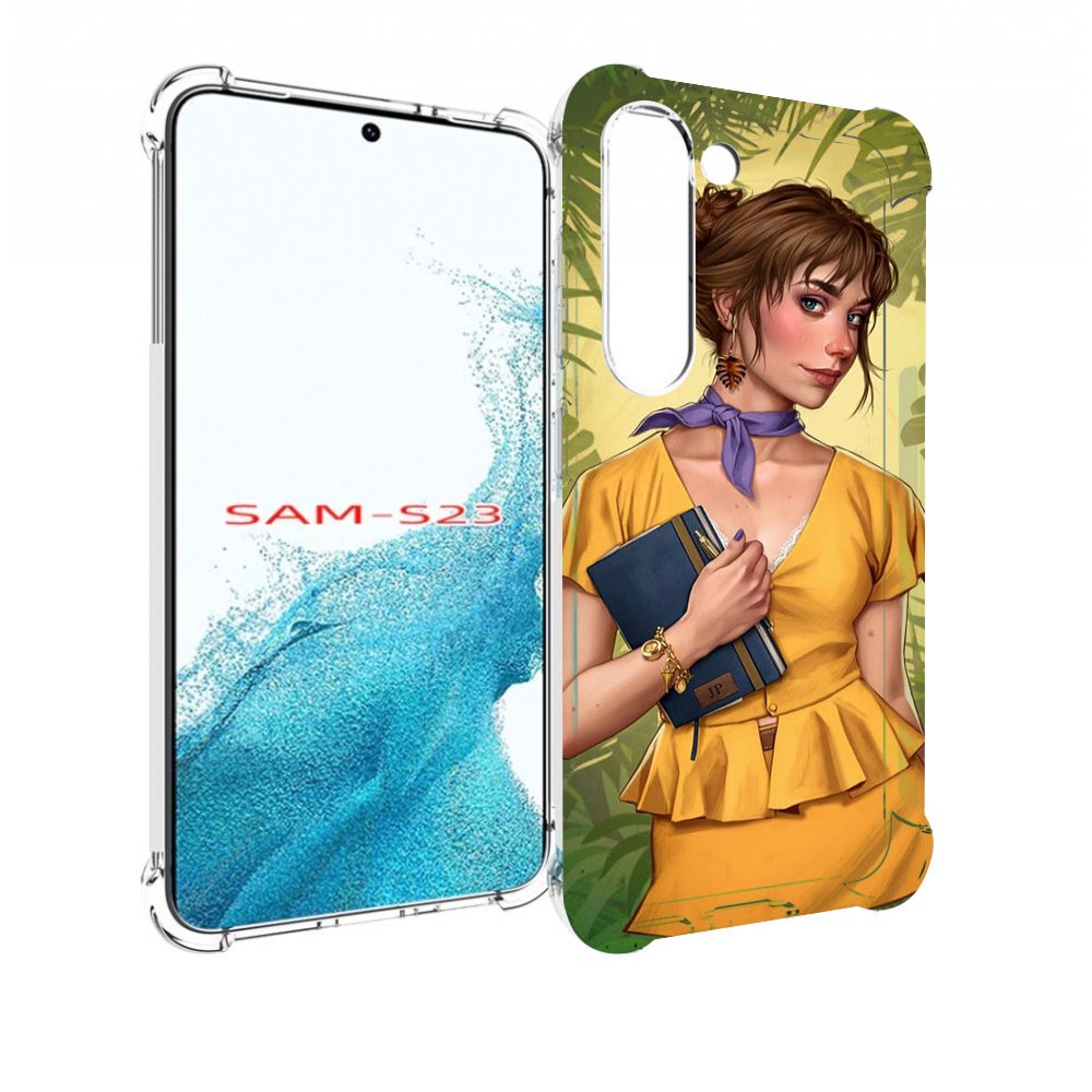 

Чехол MyPads девушка-в-зелени женский для Samsung Galaxy S23, Прозрачный, Tocco