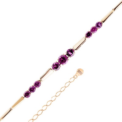 

Браслет из красного золота с 9 аметистами 17,5 см Master Brilliant 08-1-113-0200-010, 08-1-113-0200-010