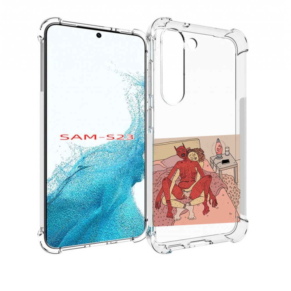 

Чехол MyPads девушка-без-кожи для Samsung Galaxy S23, Прозрачный, Tocco