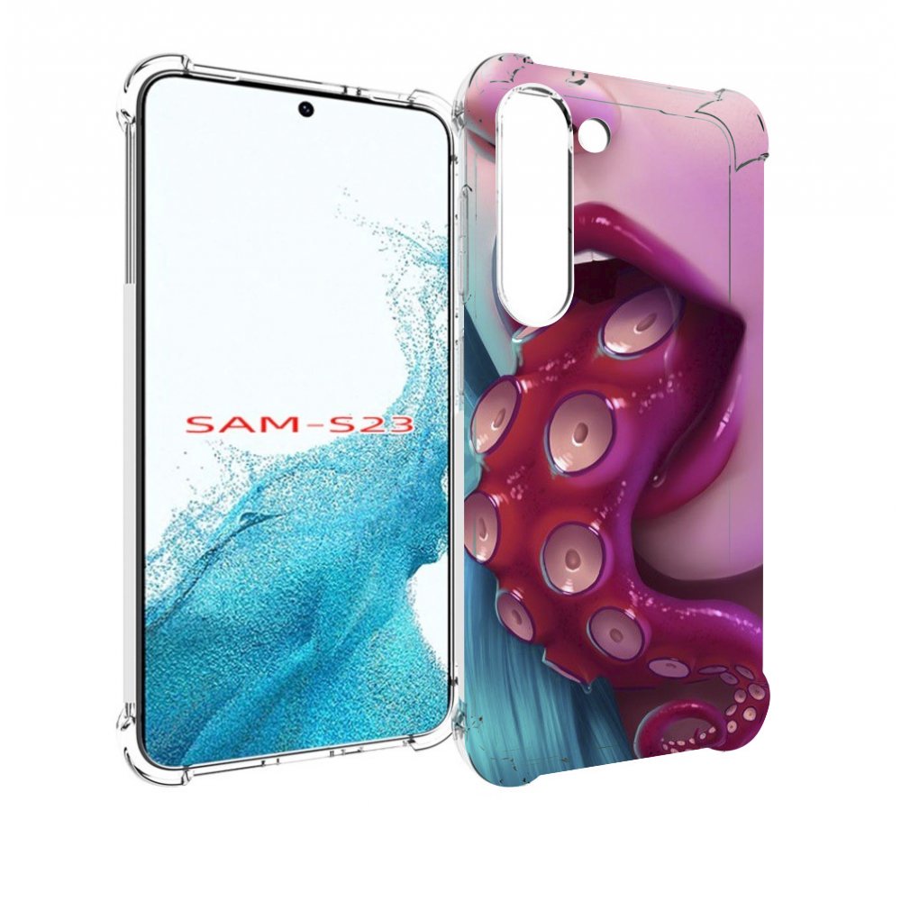 

Чехол MyPads девушка с щупальцой женский для Samsung Galaxy S23, Прозрачный, Tocco