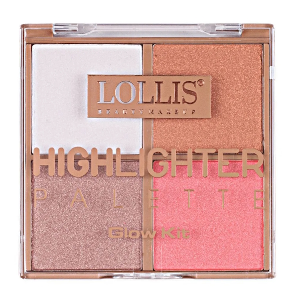 Хайлайтер для лица LOLLIS 4 Colors Highlighter Glow Kit 01 28г Меркер Косметика хайлайтер revolution makeup soft glamour highlighter ultimate radiance