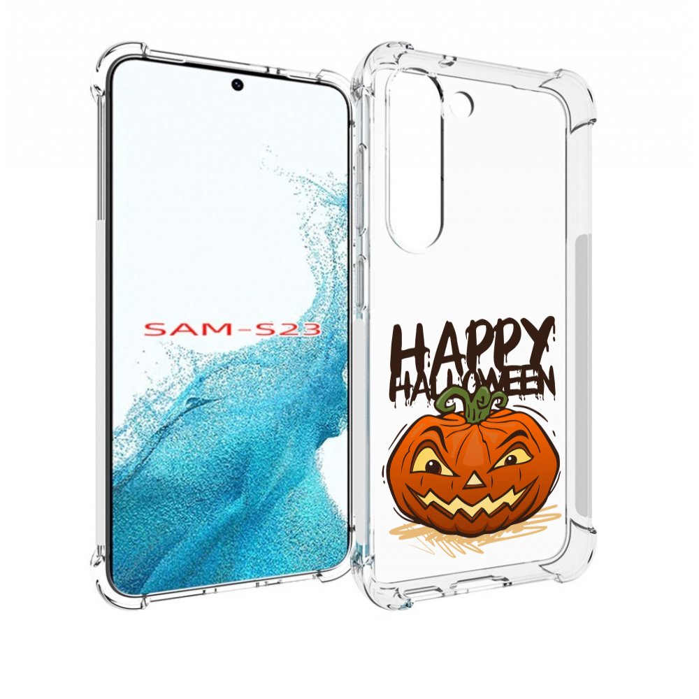 

Чехол MyPads Хэллоуин счастливый для Samsung Galaxy S23, Прозрачный, Tocco