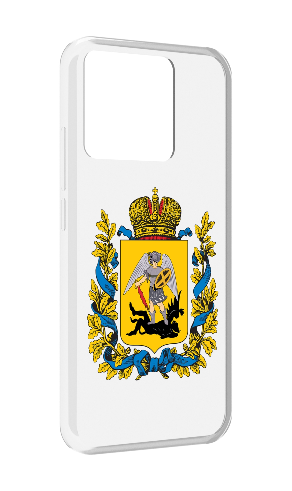 

Чехол MyPads Tocco для Xiaomi Redmi 10A герб-архангельскрои-области, Прозрачный, Tocco