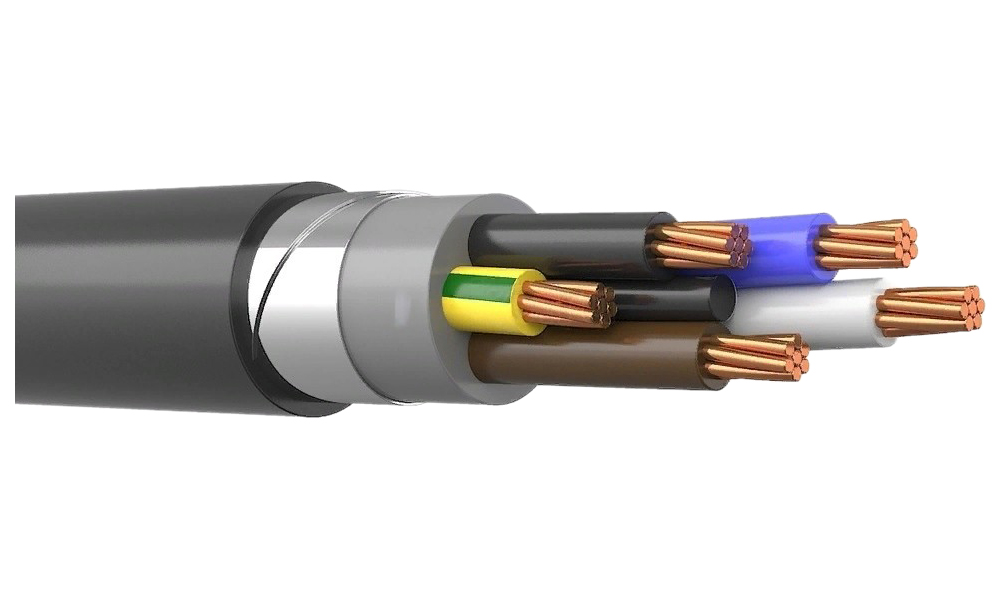 фото Кабель силовой бронированный вбшвнг(а) -ls 5х25 мк-0,66 кабэкс
