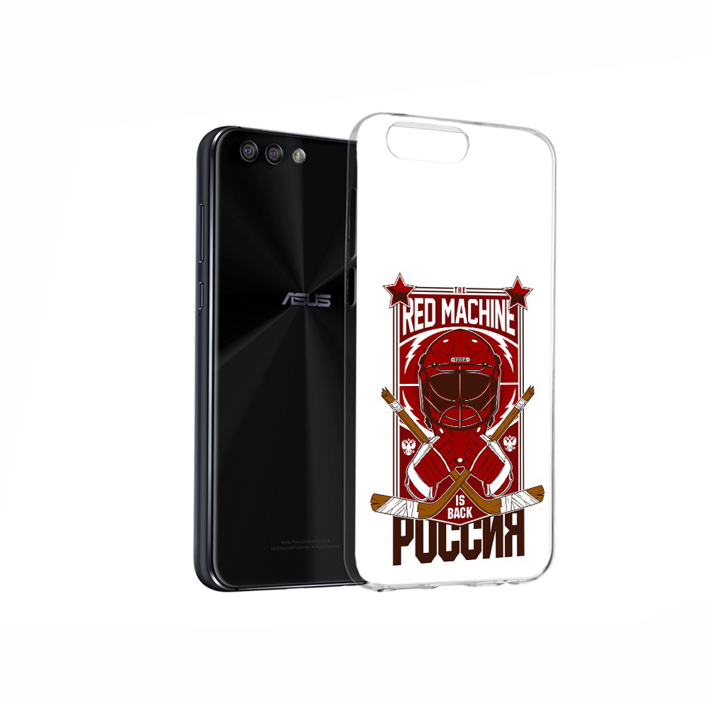 Чехол MyPads Tocco для Asus ZenFone 4 хоккей россия