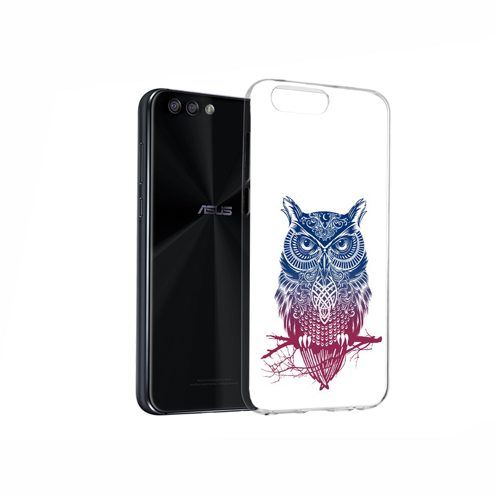 

Чехол MyPads Tocco для Asus ZenFone 4 хиппи сова, Прозрачный, Tocco