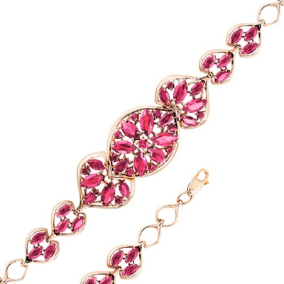 

Браслет из красного золота с корундом р. 18,5 Master Brilliant 08-1-106-1600-010, 08-1-106-1600-010