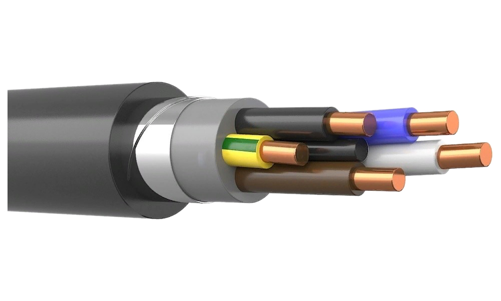 

Кабель силовой бронированный ВБШвнг(А) -LS 5х10 ок-0,66 Кабэкс, Черный