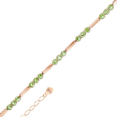 

Браслет из красного золота с 15 празиолитами 19,5 см Master Brilliant 08-1-118-0600-010, 08-1-118-0600-010