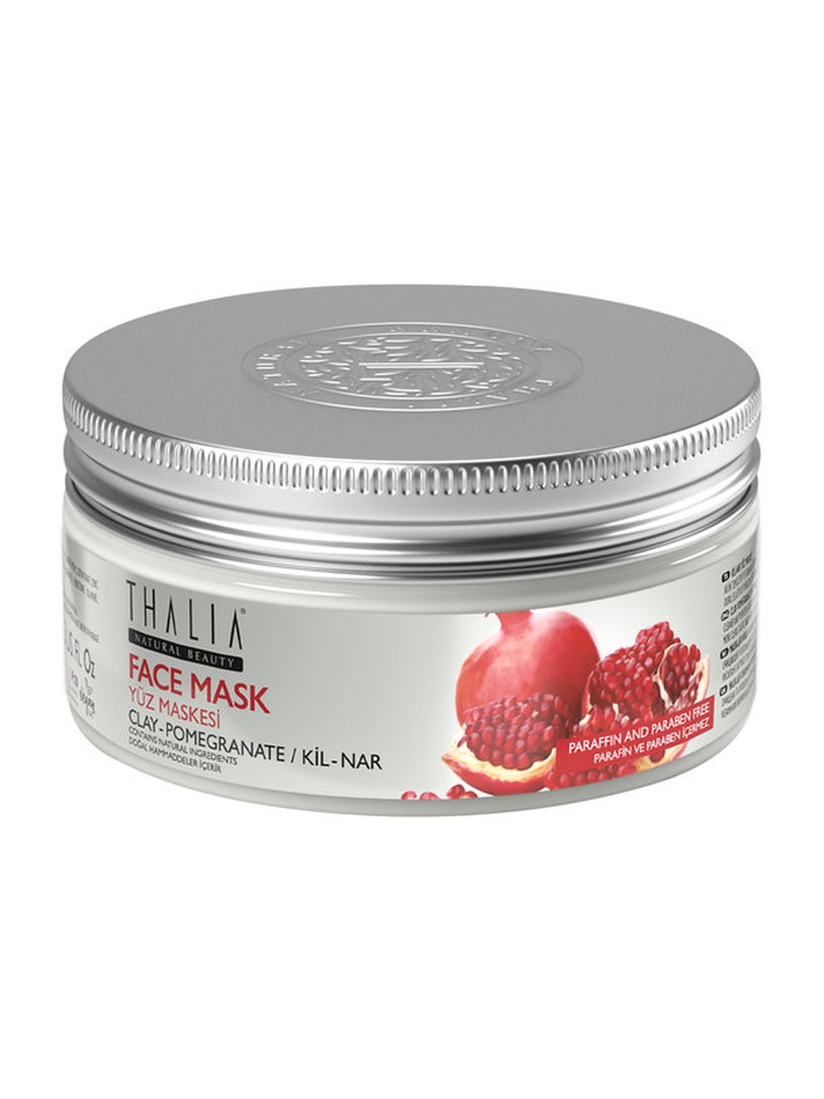 Очищающая глиняная маска для лица Thalia Natural Beauty Clay-Pomegranate Face Mask