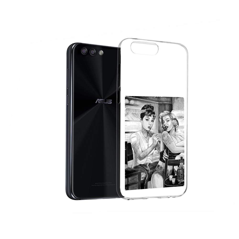 

Чехол MyPads Tocco для Asus ZenFone 4 тату мастер, Прозрачный, Tocco