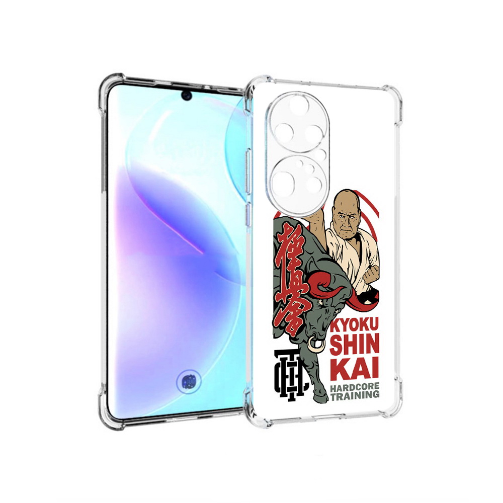 

Чехол MyPads Tocco для Huawei P50 Pro единоборства рисунок, Прозрачный, Tocco