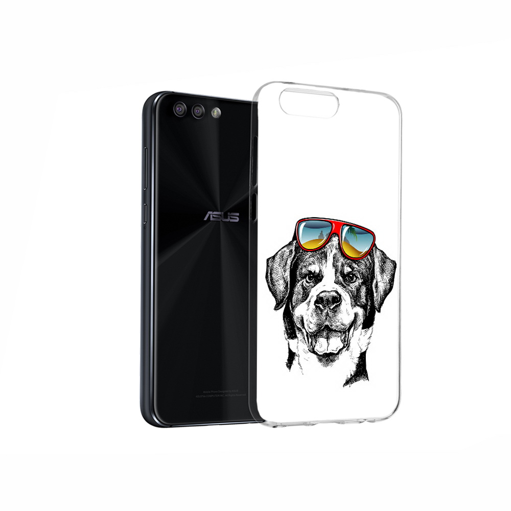 

Чехол MyPads Tocco для Asus ZenFone 4 счастливая собака, Прозрачный, Tocco