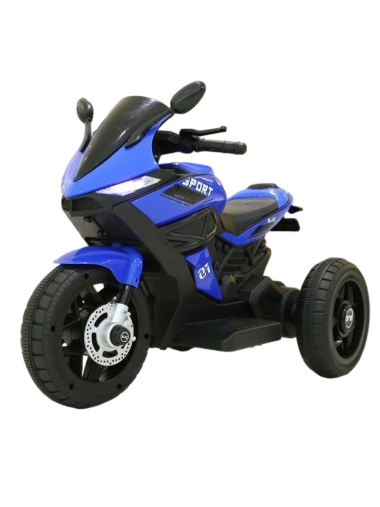 

Детский электромотоцикл BJQ-R8 (6V 15W, свет, звук, синий), Мото