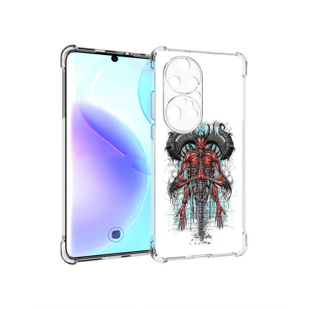 

Чехол MyPads Tocco для Huawei P50 Pro дьявол, Прозрачный, Tocco