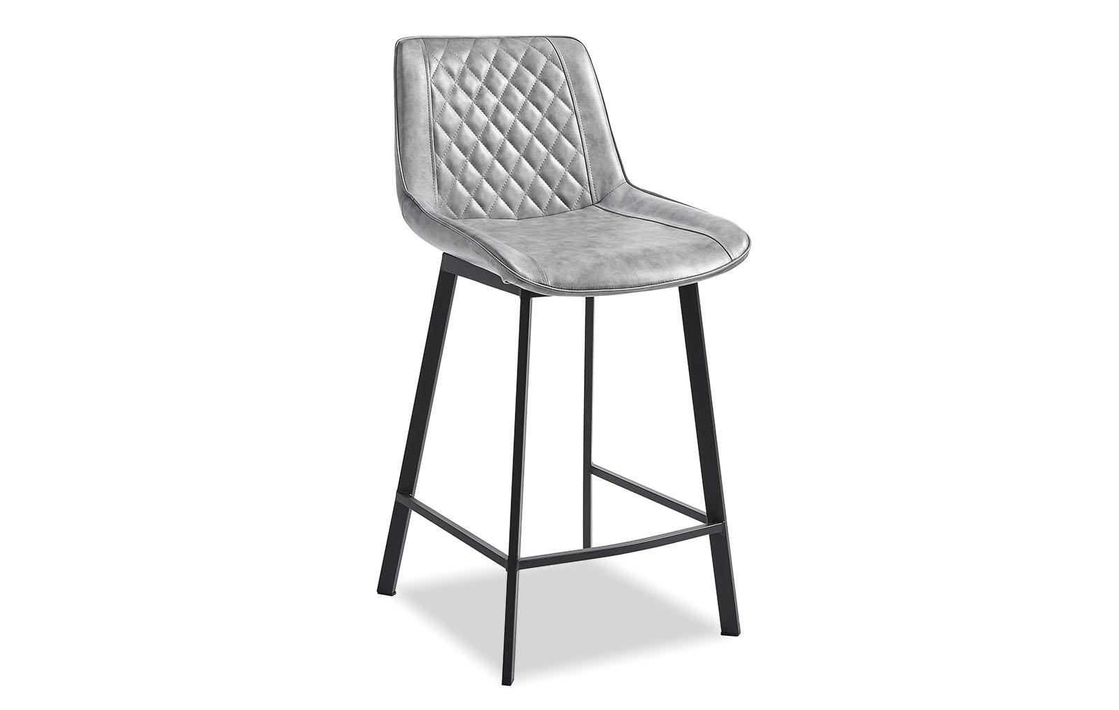 фото Барный стул imodern trix, черный/светло-серый