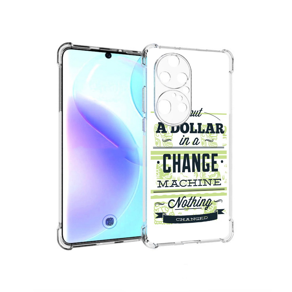 

Чехол MyPads Tocco для Huawei P50 Pro доллар надпись, Прозрачный, Tocco